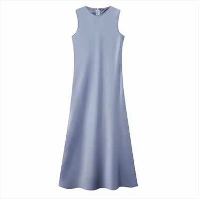 Silk Satin Maxi Dress Set – Elegant Summer Outfit
