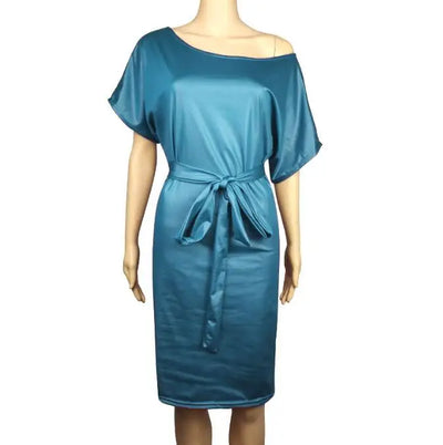 Asymmetrical Faux Leather Bodycon Dress – Summer Sexy
