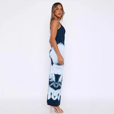 Sleeveless Backless Bodycon Maxi Dress – Summer Party