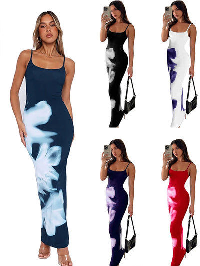 Sleeveless Backless Bodycon Maxi Dress – Summer Party