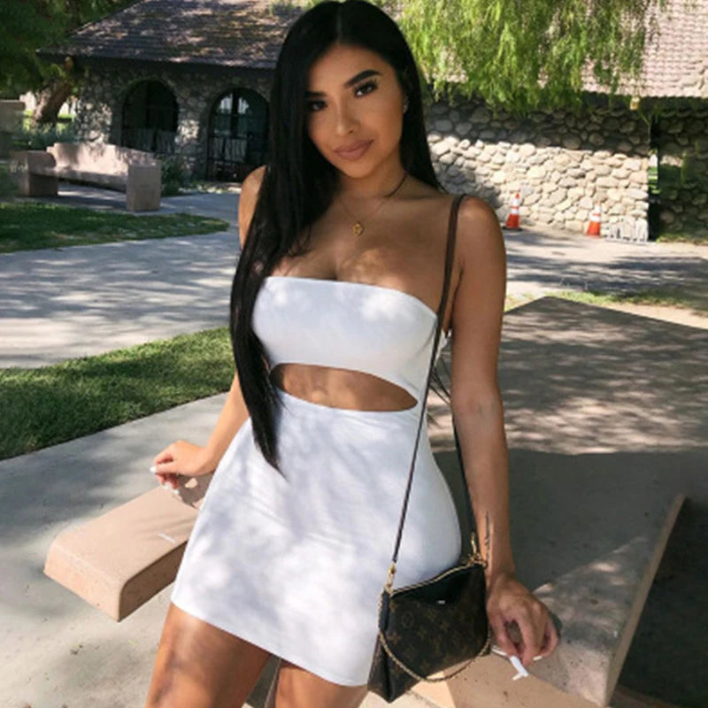 Halter Strapless Bodycon Dress – Summer Party & Casual