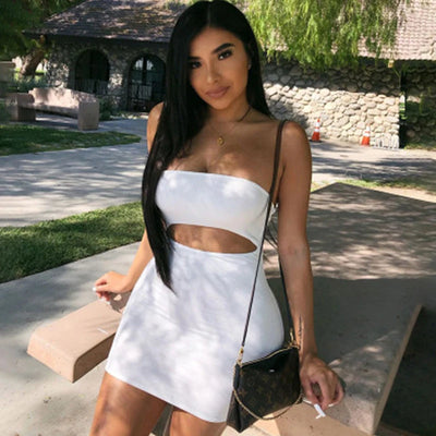 Halter Strapless Bodycon Dress – Summer Party & Casual