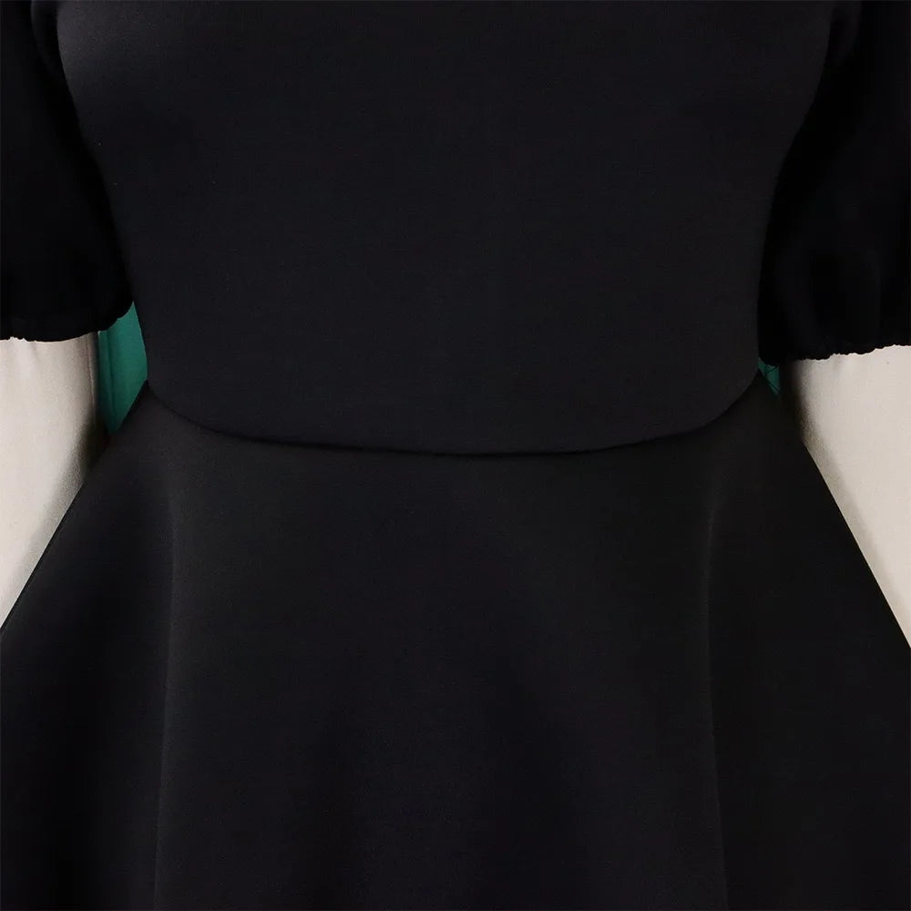 O-Neck Pleated Midi Dress – Elegant Party Outfit