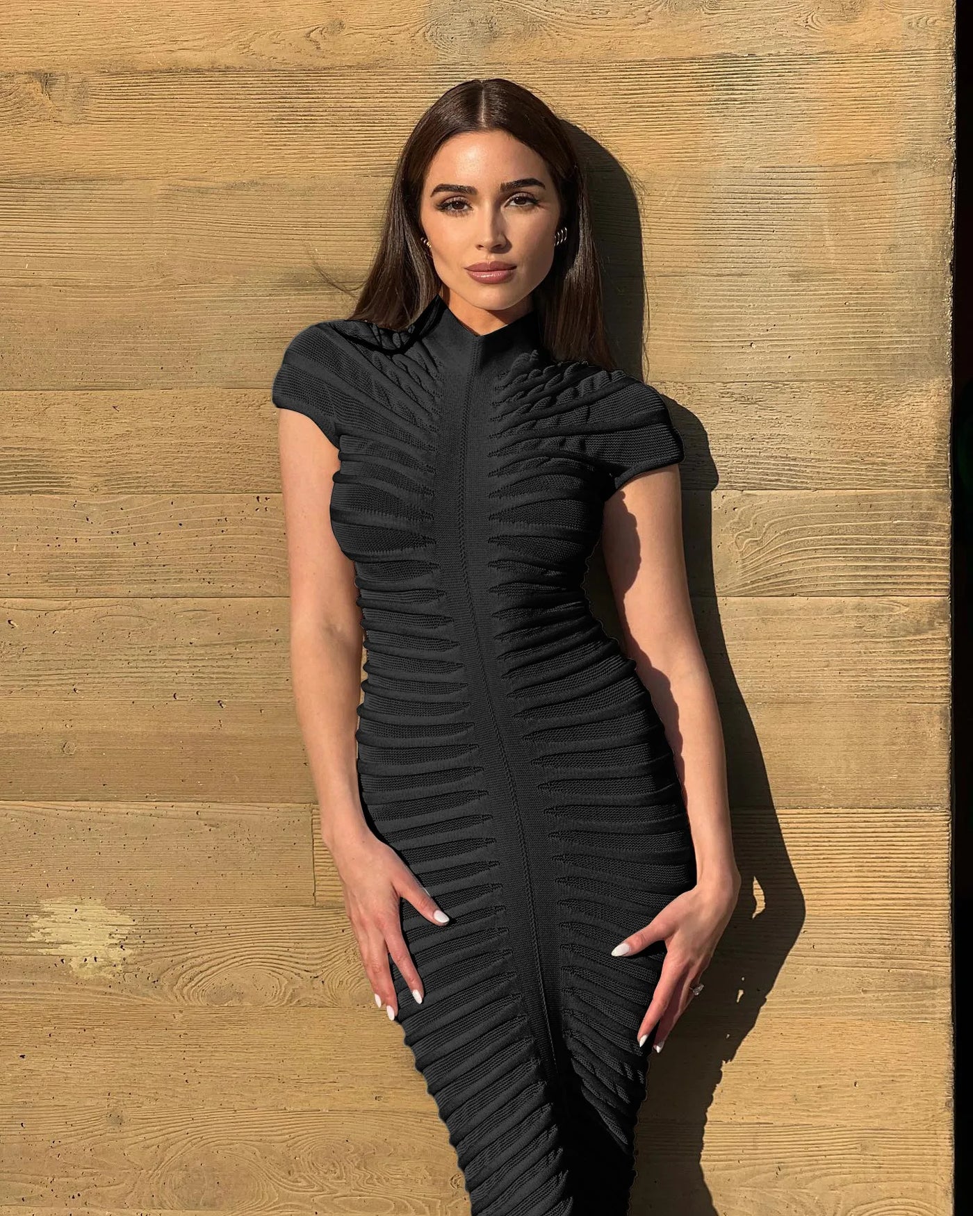 Short Sleeve Bodycon Maxi Dress – Elegant Summer Party Outfit