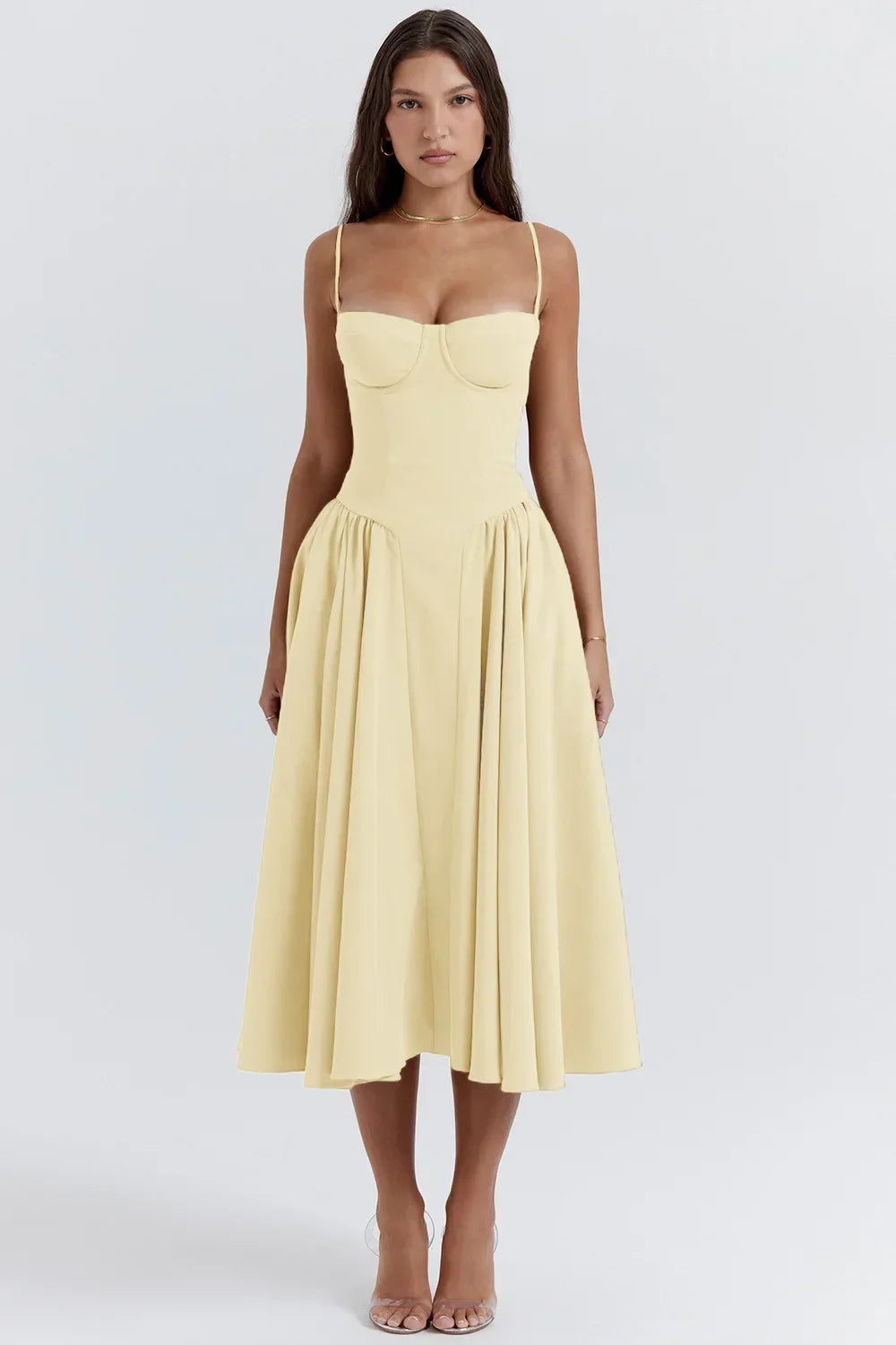 Floral Corset Maxi Dress – Elegant Summer Style