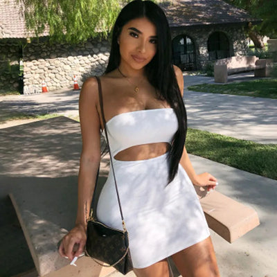 Halter Strapless Bodycon Dress – Summer Party & Casual