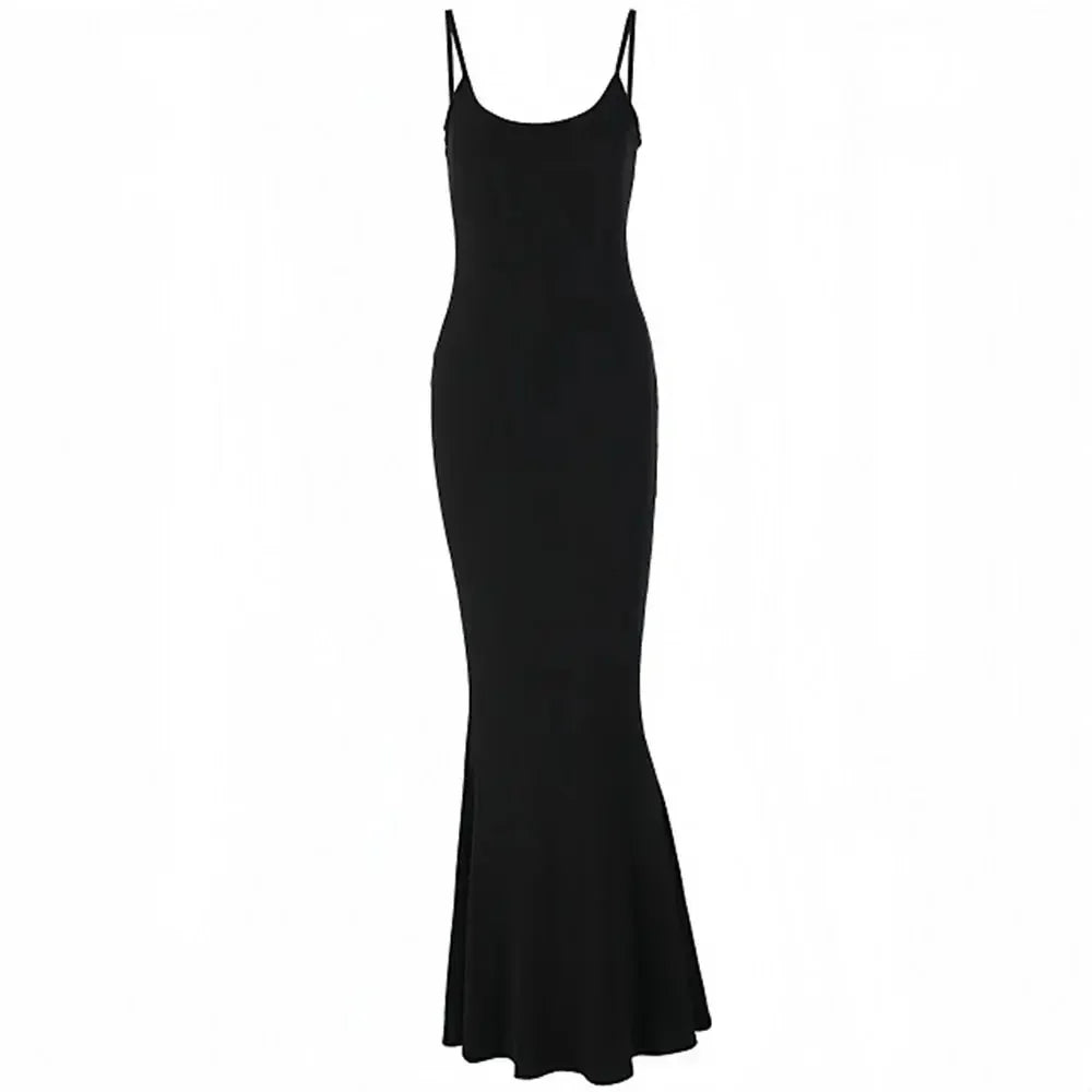 Sleeveless Backless Bodycon Maxi Dress – Summer Elegant Outfit