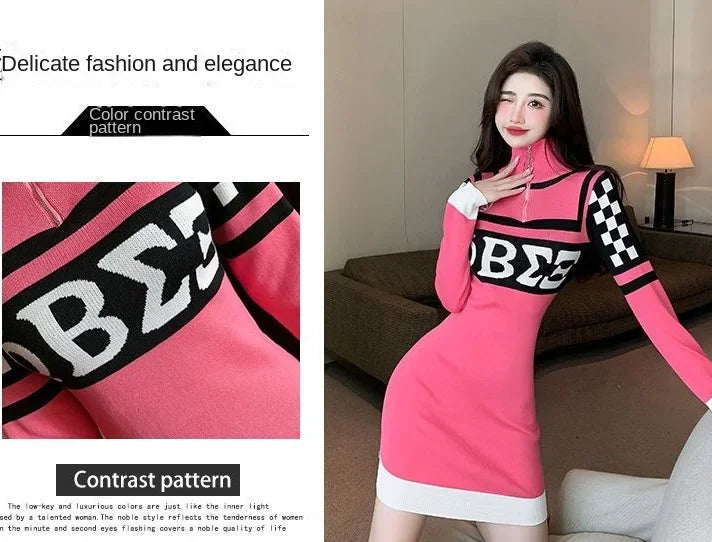 Long Sleeve Crochet Bodycon Dress – Sexy & Elegant Knit Outfit