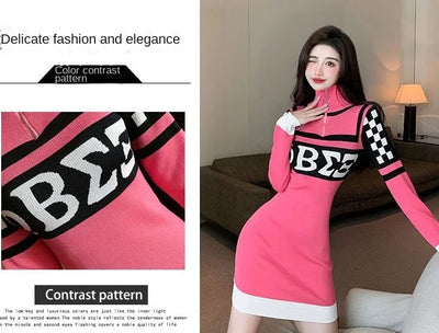 Long Sleeve Crochet Bodycon Dress – Sexy & Elegant Knit Outfit