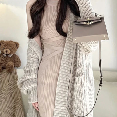 Sleeveless Textured Mini Bodycon Dress – Elegant & Casual