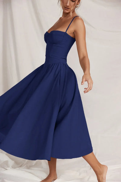Floral Corset Maxi Dress – Elegant Summer Style