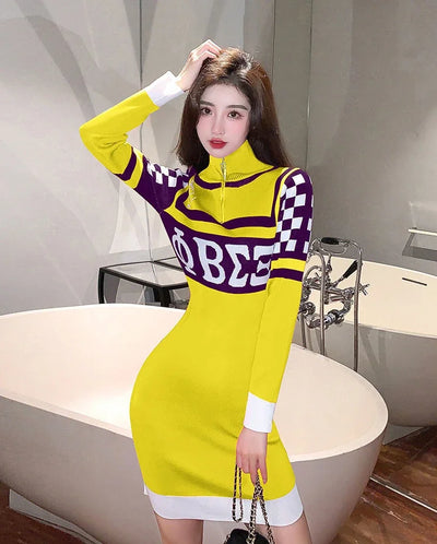 Long Sleeve Crochet Bodycon Dress – Sexy & Elegant Knit Outfit