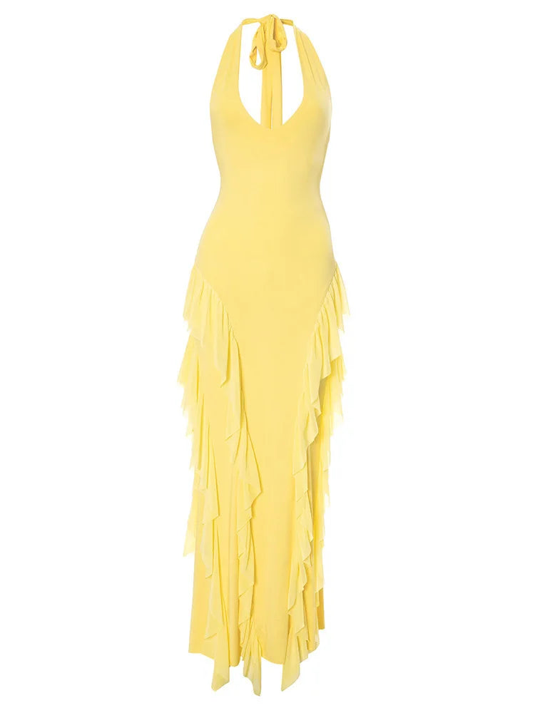 Backless Camisole Maxi Dress – Elegant Summer Outfit