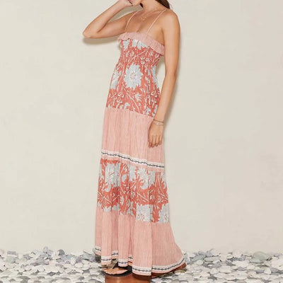 Floral Off-Shoulder Maxi Dress – Boho Summer Style