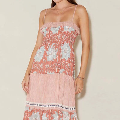 Floral Off-Shoulder Maxi Dress – Boho Summer Style