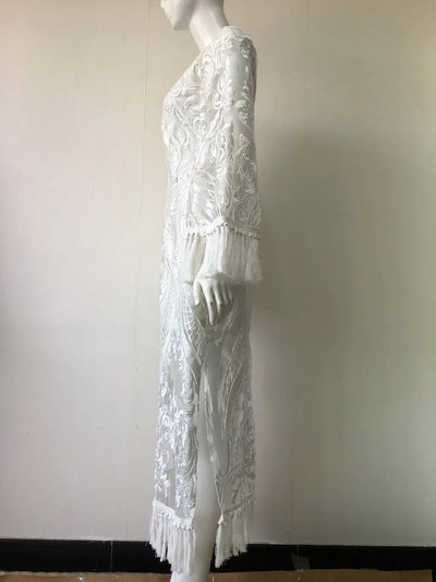Lace Embroidery Evening Dress – Vintage Wedding & Prom