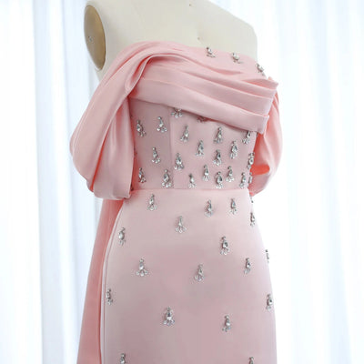 Custom Off-Shoulder Dubai Evening Gown
