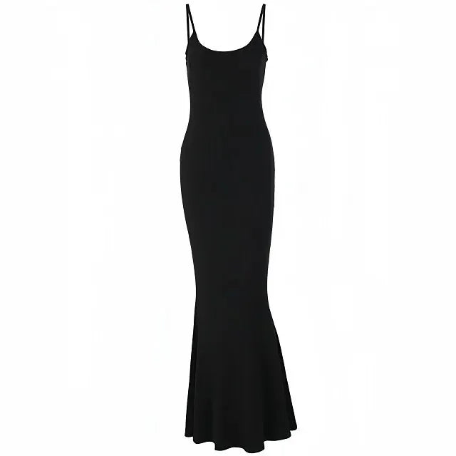 Sleeveless Backless Bodycon Maxi Dress – Summer Elegant Outfit