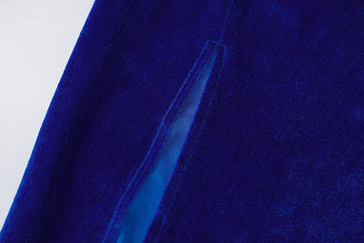 Velvet Off-Shoulder Bodycon Midi Dress