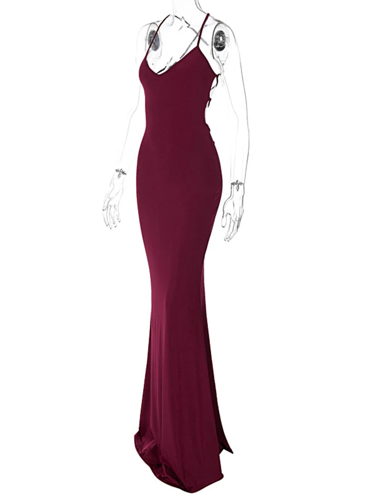 Sexy V-Neck Spaghetti Strap Club Dress