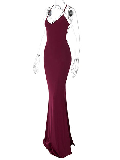 Sexy V-Neck Spaghetti Strap Club Dress