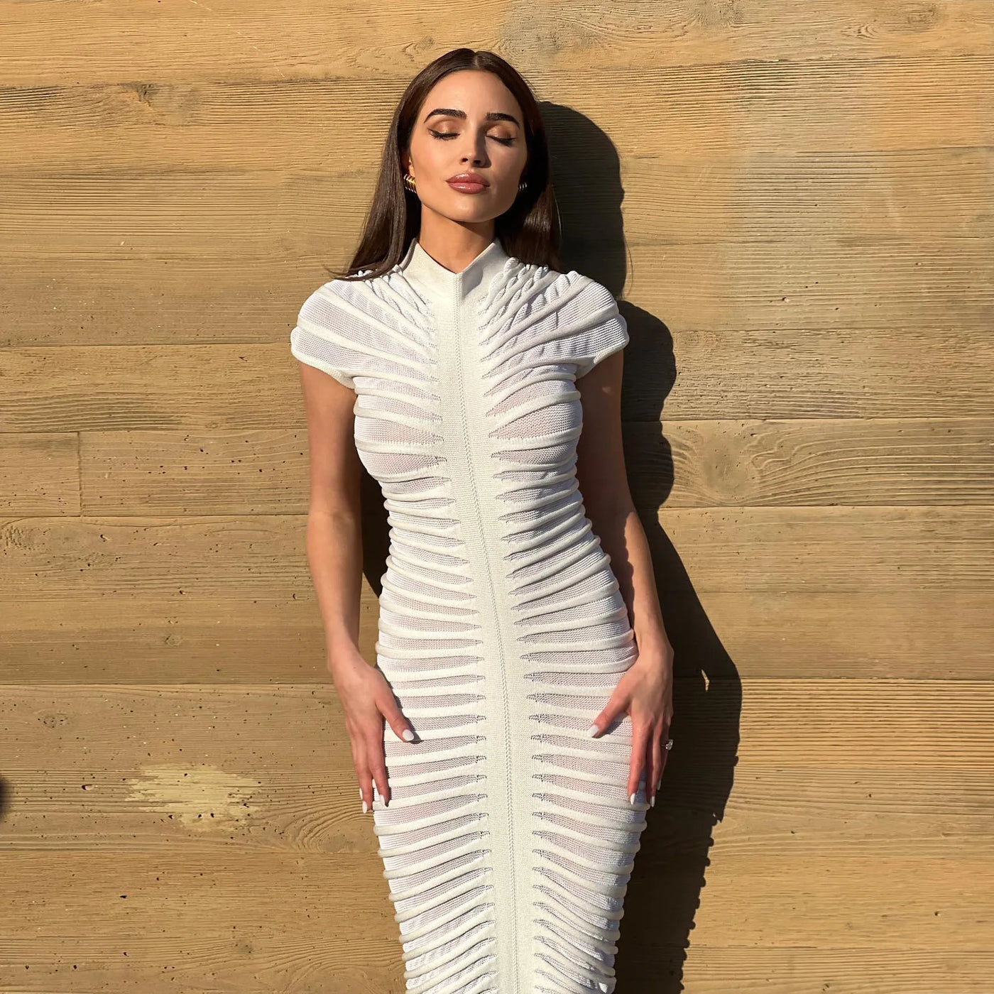 Short Sleeve Bodycon Maxi Dress – Elegant Summer Party Outfit