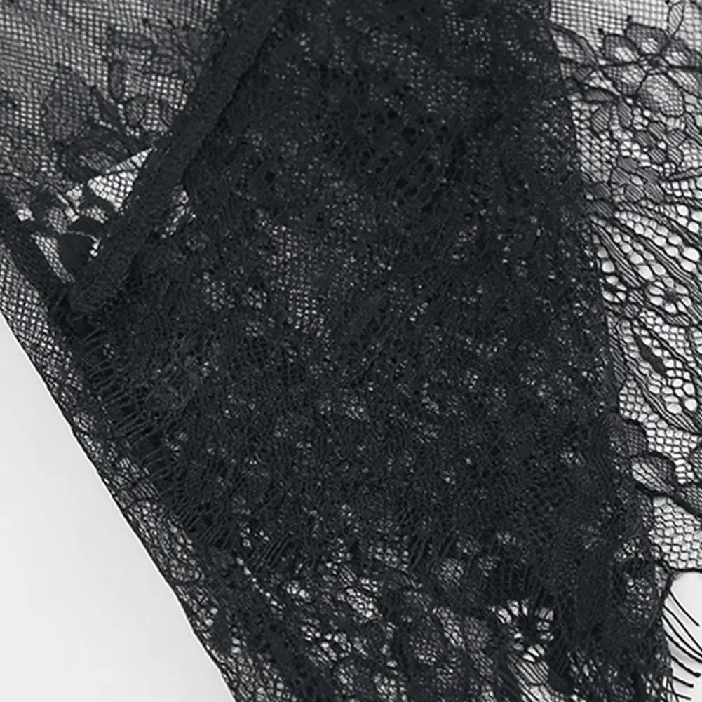 Black Lace High Street Evening Dress