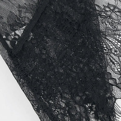 Black Lace High Street Evening Dress
