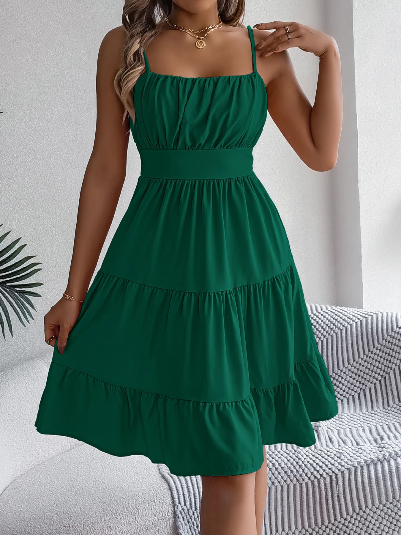Ruffled Camisole Dress – Casual Summer Outfit
