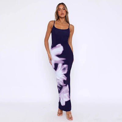 Sleeveless Backless Bodycon Maxi Dress – Summer Party